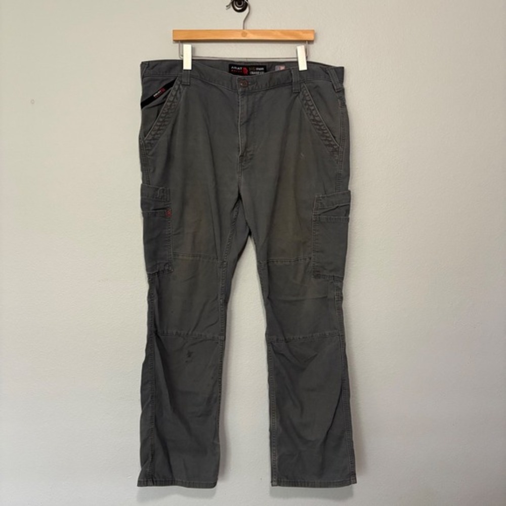 Ariat FR M5 Straight Leg‎ Pants 40x32 Dark Gray Workwear Cat2 Cordura Work Read*